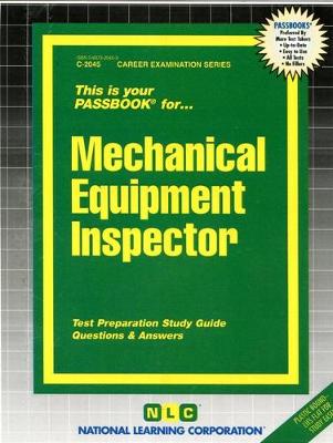 Book cover for Mechanical Equipment Inspector