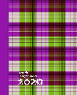 Book cover for Purple Green Plaid Check Design