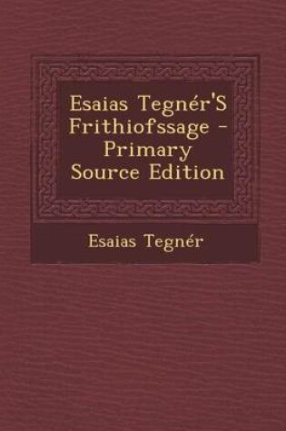 Cover of Esaias Tegner's Frithiofssage