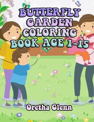 Book cover for Butterfly Garden Coloring Book