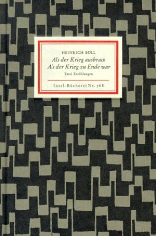 Cover of Als Der Krieg Aufbrach