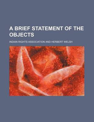 Book cover for A Brief Statement of the Objects