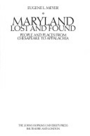 Cover of Maryland Lost & Found CB