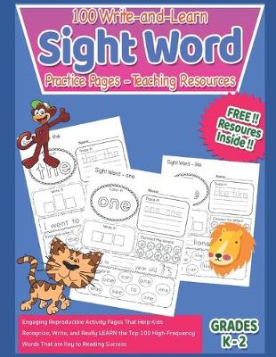 Cover of 100 Write-and-Learn Sight Word Practice Pages - Teaching Resources