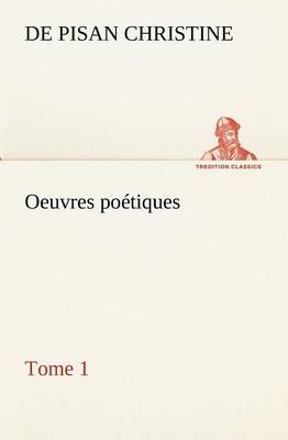 Book cover for Oeuvres poétiques Tome 1