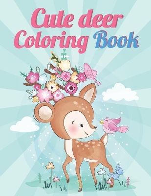 Book cover for Cute Deer Coloring book