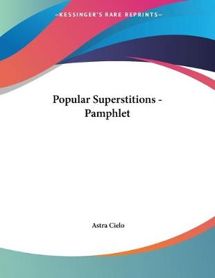 Book cover for Popular Superstitions - Pamphlet