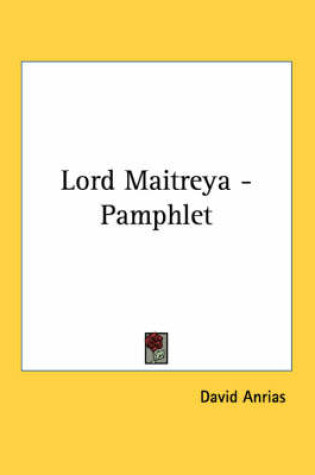 Cover of Lord Maitreya - Pamphlet