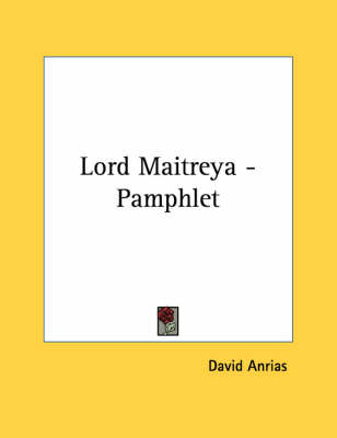 Book cover for Lord Maitreya - Pamphlet