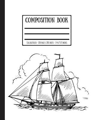 Book cover for Old Sailing Brig Composition Book