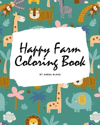 Book cover for Happy Farm Coloring Book for Children (8x10 Coloring Book / Activity Book)