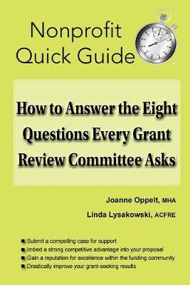 Book cover for How to Answer the Eight Questions Every Grant Review Committee Asks