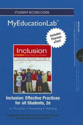 Cover of NEW MyLab Education with Pearson eText -- Standalone Access Card -- for Inclusion