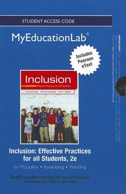 Book cover for NEW MyLab Education with Pearson eText -- Standalone Access Card -- for Inclusion