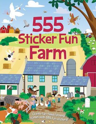 Book cover for 555 Sticker Fun - Farm Activity Book