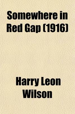 Book cover for Somewhere in Red Gap (1916)