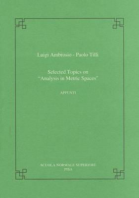 Cover of Selected topics on Analysis in Metric Spaces