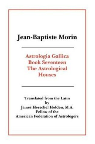 Cover of Astrologia Gallica Book 17