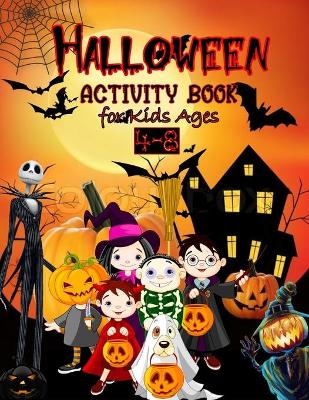 Book cover for Halloween Activity Book for Kids Ages 4-8