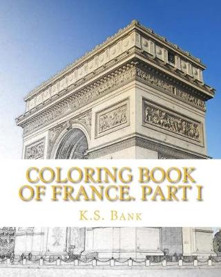 Book cover for Coloring Book of France. Part I