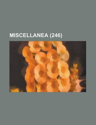 Book cover for Miscellanea (246)