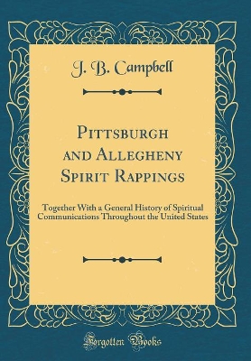 Book cover for Pittsburgh and Allegheny Spirit Rappings