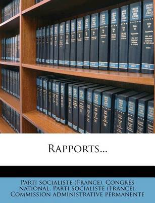 Book cover for Rapports...