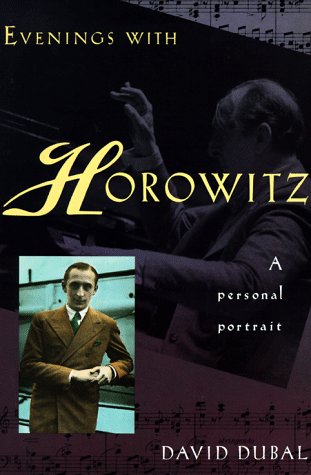 Book cover for Evenings with Horowitz: a Personal Portrait