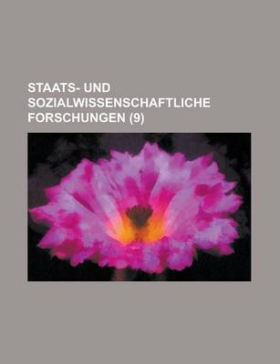 Book cover for Staats- Und Sozialwissenschaftliche Forschungen (9)