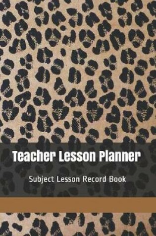 Cover of Teacher Lesson Planner