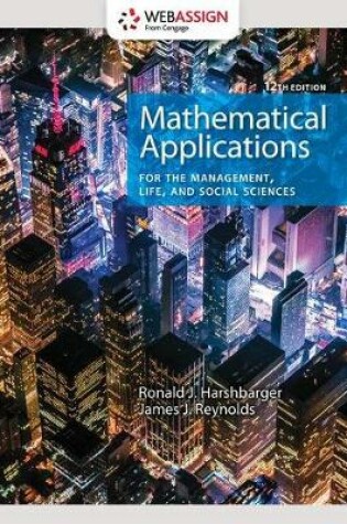 Cover of Webassign Printed Access Card for Harshbarger/Reynolds' Mathematical Applications for the Management, Life, and Social Sciences, 12th Edition, Multi-Term