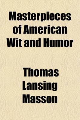 Book cover for Little Masterpieces of American Wit and Humor (Volume 2)