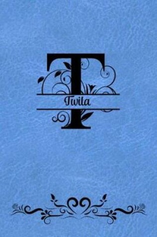 Cover of Split Letter Personalized Name Journal - Twila