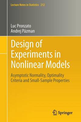 Book cover for Design of Experiments in Nonlinear Models