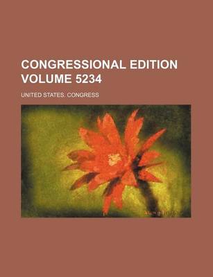 Book cover for Congressional Edition Volume 5234