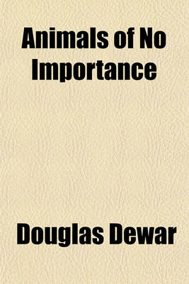 Book cover for Animals of No Importance