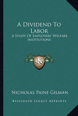 Book cover for A Dividend to Labor