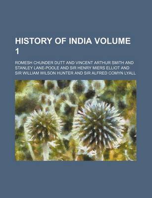 Book cover for History of India Volume 1