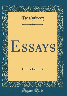 Book cover for Essays (Classic Reprint)