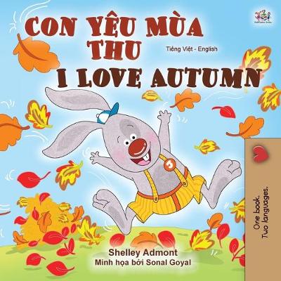 Book cover for I Love Autumn (Vietnamese English Bilingual Book for Kids)