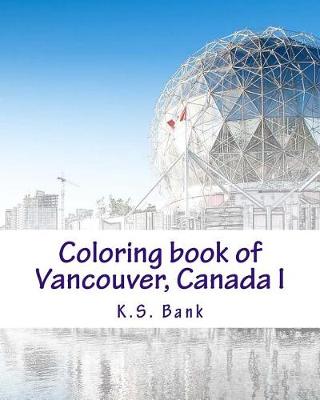 Book cover for Coloring book of Vancouver, Canada I