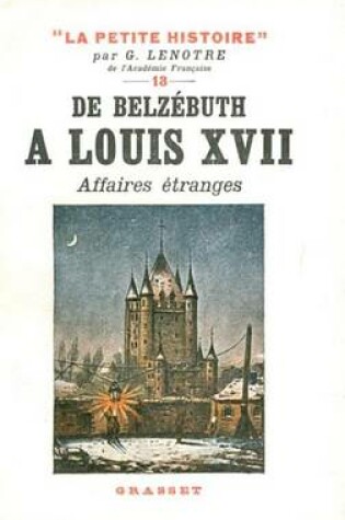 Cover of de Belzebuth a Louis XVII - Affaires Etranges