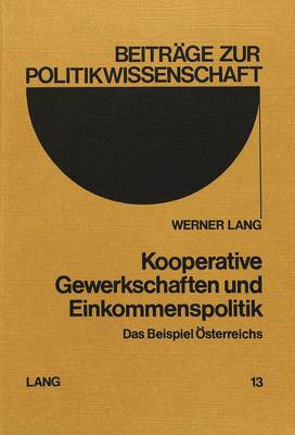 Book cover for Kooperative Gewerkschaften Und Einkommenspolitik