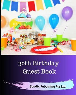 Book cover for 30th Birthday Guest Book
