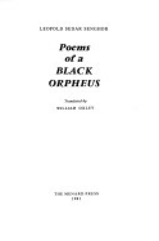 Cover of Poems of a Black Orpheus