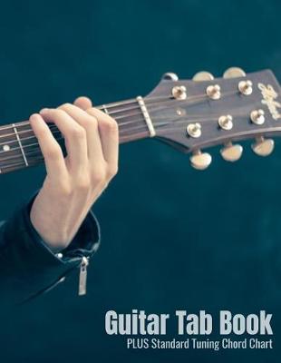 Book cover for Guitar Tab Book Plus Standard Tuning Chord Chart