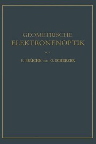 Cover of Geometrische Elektronenoptik