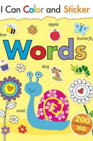 Cover of I Can Color and Sticker: Words