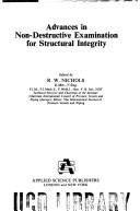 Cover of Advances in Nondestructive Examination for Structural Integrity