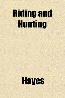 Book cover for Riding and Hunting